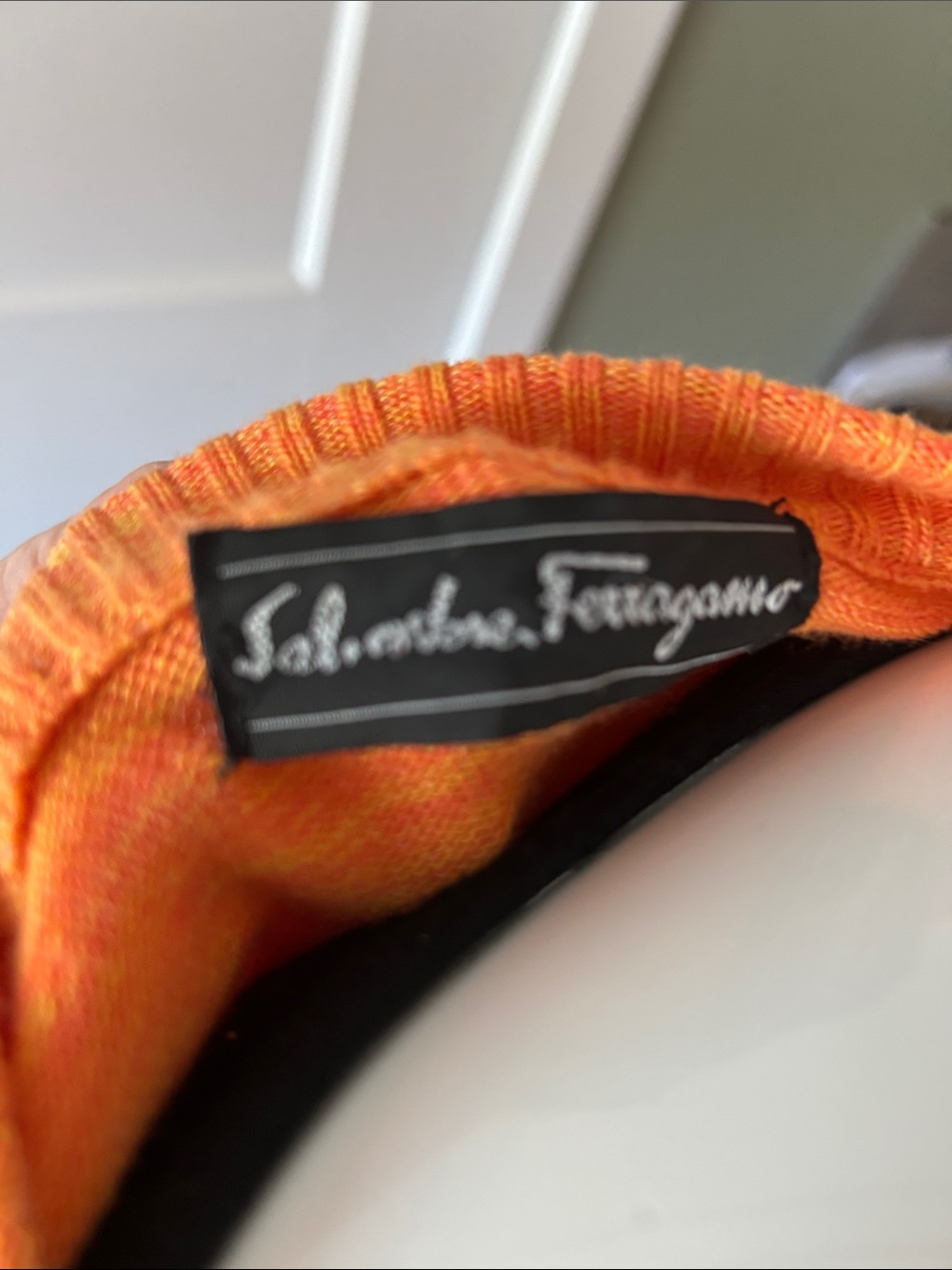 Salvatore Ferragamo Virgin Wool Space-Dyed Open Cardigan XS/S Italy - Picture 7 of 9